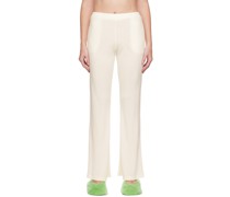 White Jersey Trousers