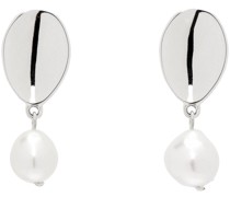 Silver Pearl Everyday Drop Earrings