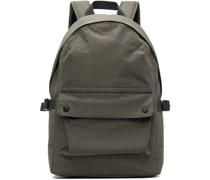 Gray Happy Face Backpack