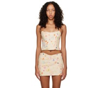 SSENSE Exclusive Beige Graphic Tank top