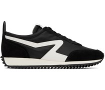 Black Retro Runner Sneakers