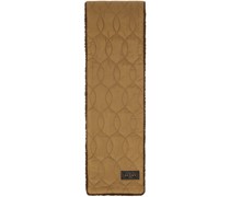 Brown Quilted Scarf