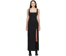 Black Portrait Maxi Dress