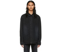 Black Faded Denim Jacket