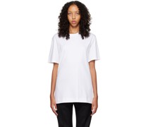 White Pinched Seam T-Shirt