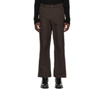 Brown Garment-Dyed Trousers