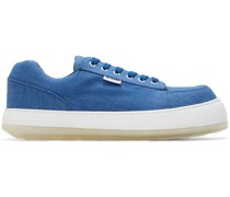 Black Canvas Court Low Sneakers