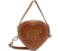 Brown Heart Pouch