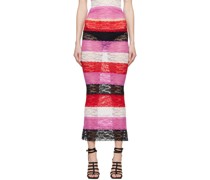 Multicolor Paneled Maxi Skirt