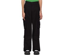 Black Pocket Cargo Pants