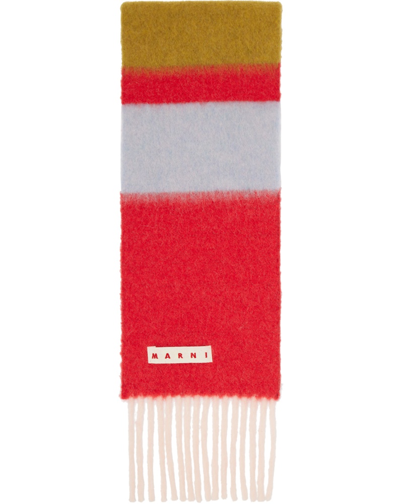 Marni Damen Multicolor Colorblocked Scarf