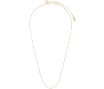 Gold Safety Pin Necklace