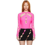 SSENSE Exclusive Pink Nylon Long Sleeve T-Shirt
