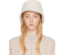 Off-White Shearling Bucket Hat