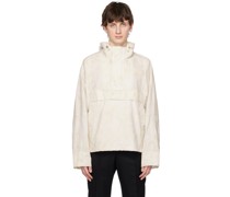Beige Hooded Jacket
