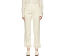 Off-White Silk Trousers