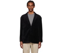 Black Cotton Blazer