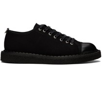 Black George Cox Edition Canvas Monkey Sneakers