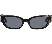 Black Linda Farrow Edition 'I Need A Holiday' Sunglasses