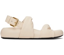 Off-White Back Buckle Sandals