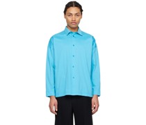 Blue Dolman Sleeve Shirt