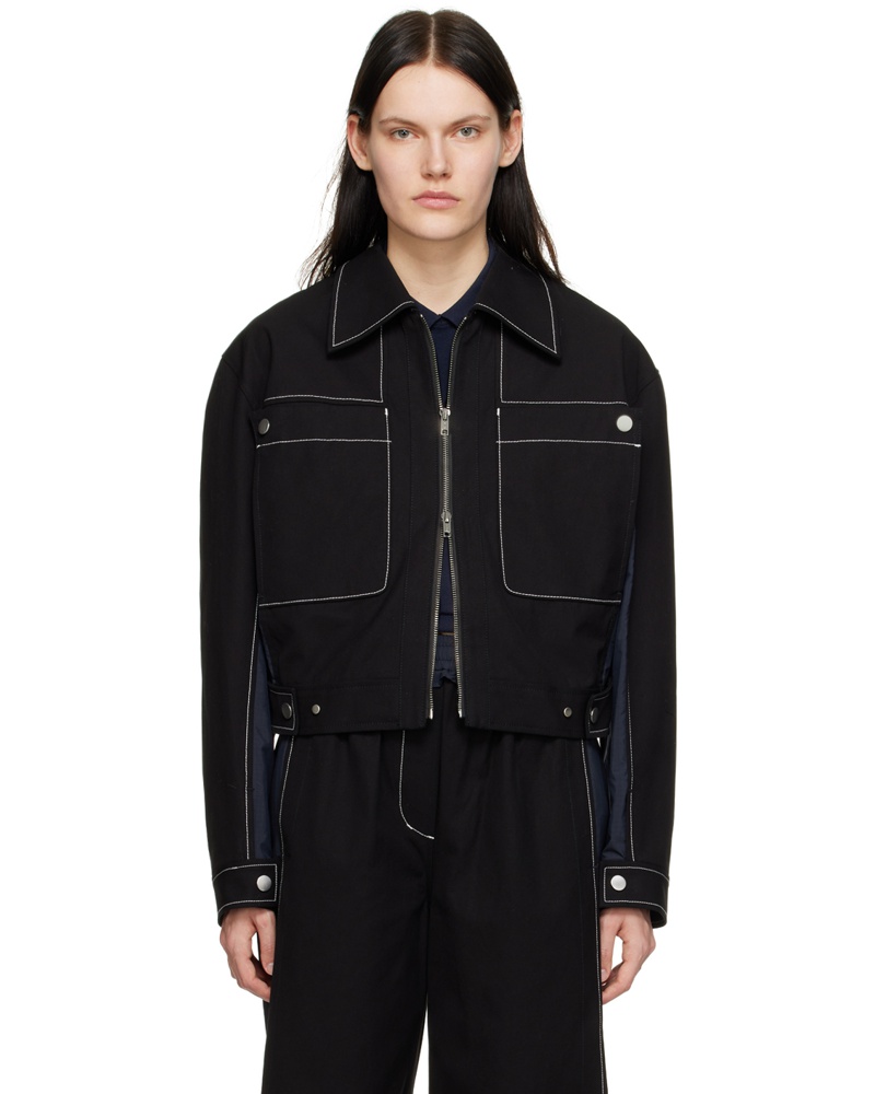 3.1 phillip lim Damen Black Boxy Jacket