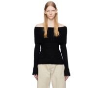 Black Off Shoulder Sweater