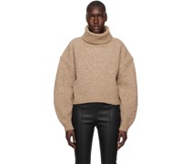 Brown Cropped Turtleneck