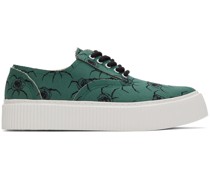 Green Rose Sneakers