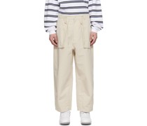 White Wide-Leg Trousers