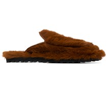 Brown Slider Loafers