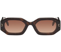 Tortoiseshell Geometrical Sunglasses