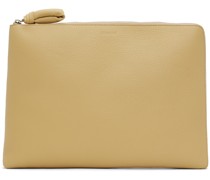 Yellow Embossed Pouch