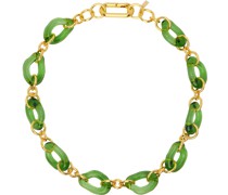 SSENSE Exclusive Gold & Green Conor Necklace