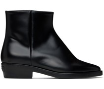 Black Western Low Boots