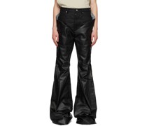 Black Slivered Jeans
