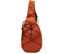 Orange Nylon B Crossbody Bag