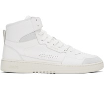 White & Gray Dice Hi Sneakers