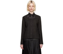 Black Mud-Dyed Cardigan