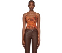 SSENSE Exclusive Orange Nylon Tank Top
