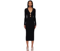 Black Parini Midi Dress