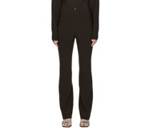 Brown Bootcut Trousers