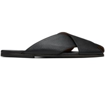 Black Spatola Sandals