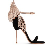 Black Evangeline Heeled Sandals