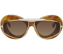 Brown Wing Double Frame Sunglasses