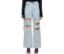 Blue Distressed Jeans