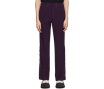 Purple Flared Trousers