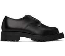 Black Metal Toe Postman Derbys