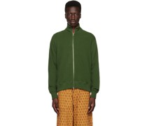 Khaki Softy Zip Thru Sweater