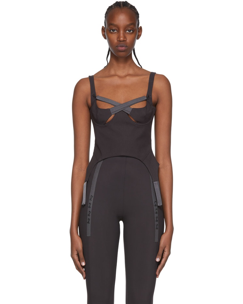 Charlotte Knowles Damen SSENSE Exclusive Brown Camisole
